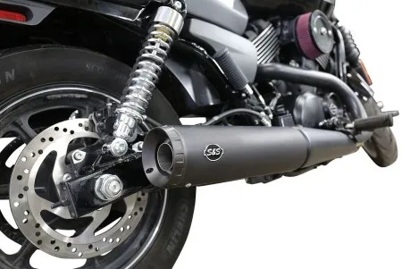 S&S Cycles Grand National Slip-On Muffler For Harley Davidson 2015-2020 Street and Street Rod Motorcycles (550-0703)