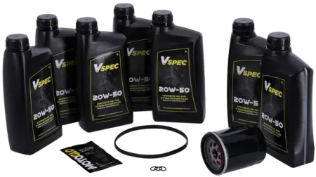 Vspec Fully Synthetic Service Kit With Black Filter For 2017-2024 Harley Davidson Touring & Trike (GRBRT33)