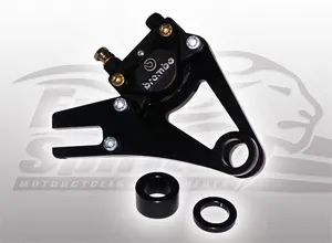 Free Spirits XR1200 Rear Black Bracket Brake Caliper 2 Pot (205701K)