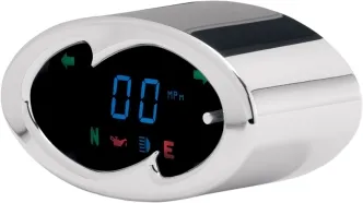 Dakota Digital Series 5000 Handlebar Mounted Digital Speedometer in Chrome Finish (MCL-5100)