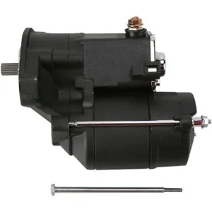 Drag Specialties 1.4KW Starter in Black Finish For 1990-2006 Harley Davidson Big Twin Motorcycles (Except 2006 Dyna) (80-1001)