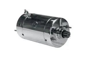 Drag Specialties High Torque Starter In Chrome Finish For 1984-1988 Harley Davidson Big Twin With Hitachi Starters (S9731-NC)