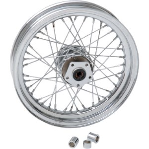 Drag Specialties Replacement Laced 40 Spoked Front Wheel 16x3 Inches For 84-99 FLT/FLHT/FLHR/FLTR Part Number (0203-0418)