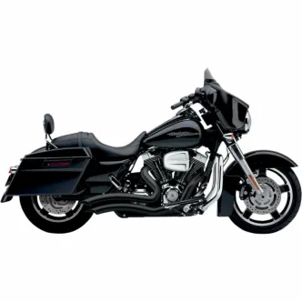 Cobra Speedster Short Swept Exhaust In Black For Harley Davidson 2010-2016 Touring Motorcycles (6230B)