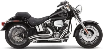 Cobra Speedster Short Swept Exhaust In Chrome For Harley Davidson 1986-2006 Softail Motorcycles (6223)