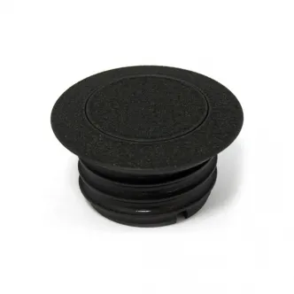 DOSS Pop-Up Vented Right Side Gas Cap in Black Wrinkle Finish For 1996-2018 Harley Davidson Models (ARM930505)