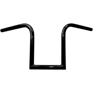 LA Choppers 12 Inch Bourbon Ape Hanger 25.4mm (1 inch) Old School Handlebars in Black Finish (LA-7381-12B)