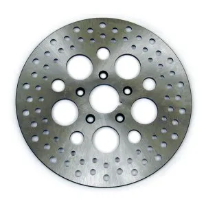 DOSS Front Drilled Stainless Brake Rotor For Harley Davidson 84-99 B.T., TC., XL (ARM554415)