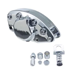 Doss OEM Style Banana Single Piston Rear Brake Caliper In Chrome For 1972-1983 FL, XL Models (ARM764559)