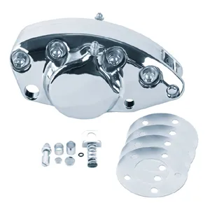 Doss OEM Style Banana Dual Piston Rear Brake Caliper In Chrome For 1972-1983 FL, XL Models (ARM532509)