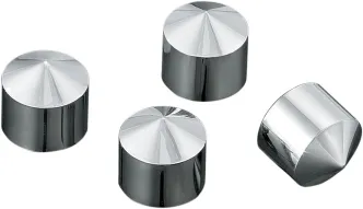 Kuryakyn Peaked Rocker Box Bolt Covers In Chrome Finish (Set of 4) (8372)