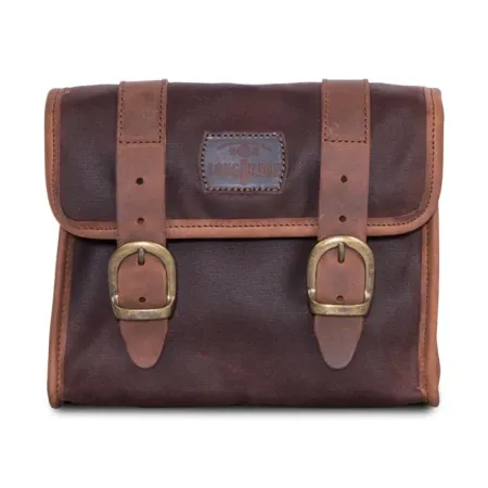 Long Ride Motorcycle Marron Brown Mini Saddlebag (CUS134WBRO)