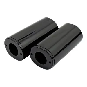 DOSS FL, FLST & FLT Upper Fork Slider Covers In Black Finish (Stock Length) (ARM893515)