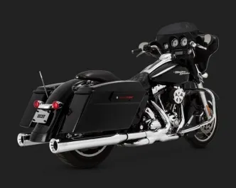 Vance & Hines Eliminator 400 Slip-on Mufflers NON-PCX In Chrome For Harley Davidson 1995-2016 Touring Motorcycles (16703)