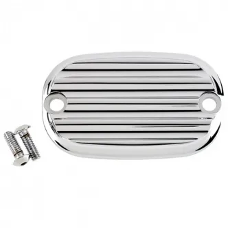 Joker Machine Finned Chrome Rear Master Cylinder Cover For 99-Up Harley Davidson Models (08-01FN)