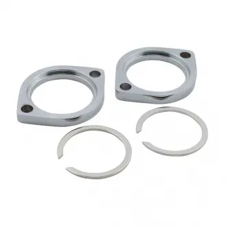 DOSS Exhaust Flange And Retainer Kit In Chrome For 1984-2024 Big Twin, 1986-2022 XL, 08-12 XR1200, 1987-2010 Buell XB (ARM220099)