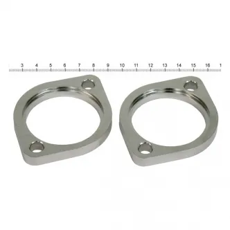 DOSS Streethogs Stainless Steel Exhaust Flange Set In Polished Finish For 84-21 Big Twin, 86-21 XL, 08-12 XR1200 (ARM873009)