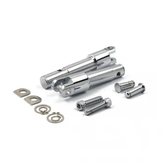 Doss Footpeg Conversion Adapter Bracket Kit in Chrome Finish For 2010-2022 Sportster XL1200X/C/V Models (ARM105505)