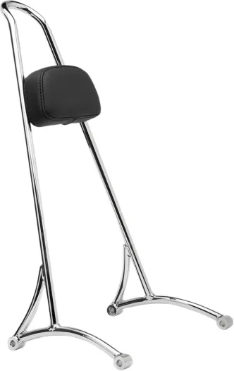 Burly Brand Sissy Bar Tall in Chrome Finish For 2004-2020 XL Models (B13-1501C)