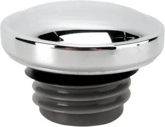 Kuryakyn Vented Stock-Style Replacement Gas Cap With Right Hand Thread In Chrome Finish (8669)