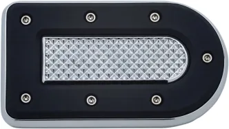 Kuryakyn Heavy Industry Brake Pedal Pad In Chrome Finish For Harley Davidson FL Motorcycles (7039)