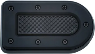 Kuryakyn Heavy Industry Brake Pedal Pad In Satin Black Finish For Harley Davidson FL Motorcycles (7040)