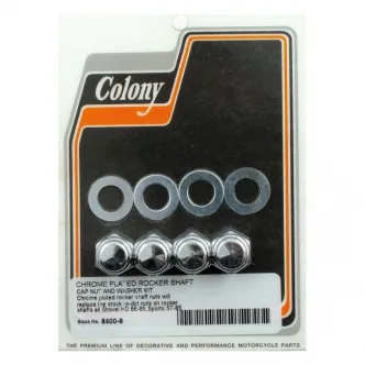 Colony Rocker Shaft Nut Kit Left Side Cap Style For 1966-1984 B.T., 1957-1985 XL Models (ARM508309)