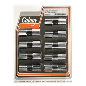 Colony Head Bolt Kit OEM Style Aluminium Heads in Chrome Finish For 1937-1948 74/80 Inch SV B.T. Models (ARM416989)