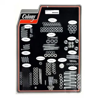 Colony Motor Screw Set OEM Style in Zinc Finish For 1979-1980 Shovel Models (ARM497929)