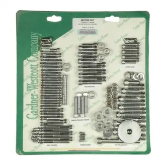 Gardner Westcott Motor Screw Set in Chrome Allen Finish For 1999-2006 FLT Models (ARM348015)