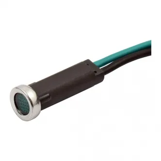 Doss LED Indicator Light Green lens For 5/16 (8mm) Holes, With 30 Inch (76cm) Wire (ARM903205)