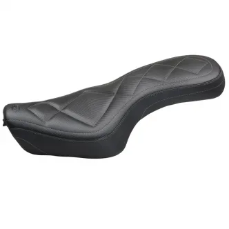 Mustang Super Tripper Carbon Style Seat For Harley Davidson 2004-2020 XL Sportster Models (Excl. 07-09) (75238)