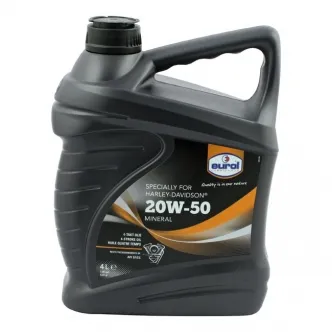 Eurol 4 Litre Motor Oil 20W50 SG/CD For 1984-2022 Big Twin & 1986-2022 XL/XR Models (ARM634955)