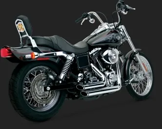 Vance & Hines Shortshots Staggered Performance Exhaust System NON-PCX In Chrome For Harley Davidson 1991-2005 Dyna Motorcycles (17213)