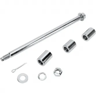 Drag Specialties Rear Axle Kit 13 Inch in Chrome Finish For 2000-2005 Dyna Glide Models (16-0401-BC520H)