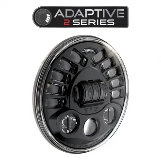 J.W. Speaker 8791 LED Adaptive 2 Headlight With Black Bezel 7 Inch (18cm) (0555071)