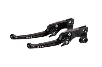 Ricks Motorcycles Adjustable Lever Kit, Good Guys in Black Finish For Harley Davidson 2018-2023 Softail Models (85-5030000-B)