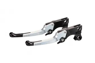 Ricks Motorcycles Adjustable Lever Kit Good Guys In Silver Finish For Harley Davidson 2018-2023 Softail Models (85-5040000-S)