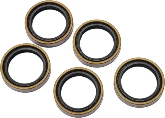 James Gasket Double Lip Seal, Motor Sprocket Shaft For 2018-2023 Softail, 2017-2023 Touring Models (Pack of 5) (JGI-11000134) (OEM 11000134)