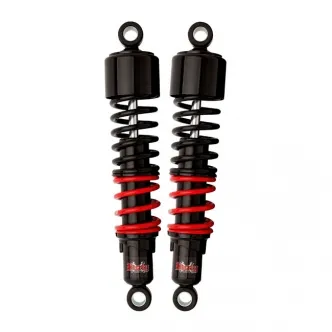 Burly Brand 12.5 Inch Stiletto Shocks For 1991-2017 Dyna In Black Finish (B28-1252)