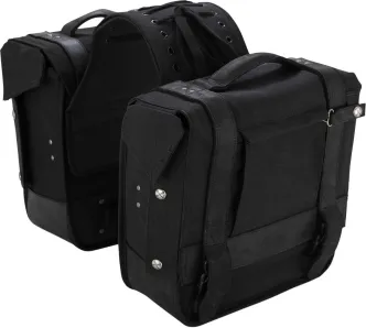 Burly Brand Throw Over Saddlebags In Black Finish (B15-1002B)