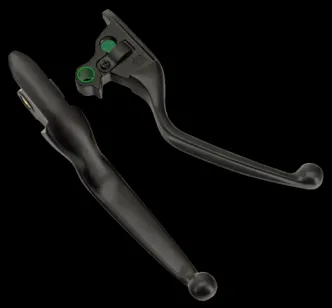 Zodiac Brake & Clutch Lever Sets Stadium Style in Matte Black Finish For 2015-2021 Softail Models (053573)