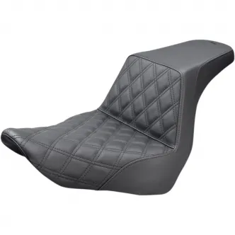 Saddlemen Seat LS-Step Up Driver Lattice in Black For 2018-2023 FLSB, FXLR/S Models (818-29-172)