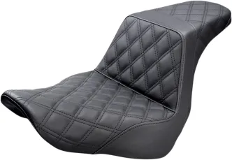 Saddlemen Seat Step Up LS Front With Passenger Lattice in Black For 2018-2023 FLSB/FXLR Models (818-29-175)