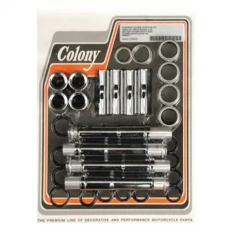 Colony Pushrod Cover Kit With Adapter For 91-03 XL In Chrome (ARM043989)