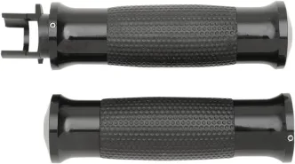 Avon Performance Gel Grips In Black Anodized Finish For 2014-2017 Indian Motorcycles (Excludes Scouts) (MT-IN-GEL-70-AN)