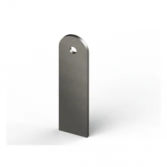 DOSS Laser Cut Steel Mounting Tab S235 JR3 Steel, 3mm Thick, B=25.4mm, L= 90mm (ARM279165)