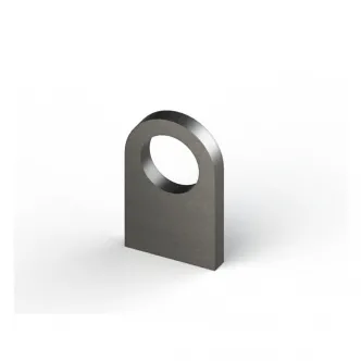 DOSS Laser Cut Steel Mounting Tab S235 JR3 Steel, 6mm Thick, B= 32mm, L= 50mm For Single Grommet (ARM879165)