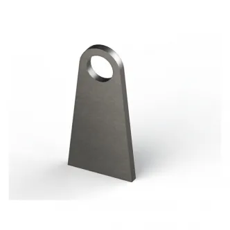 DOSS Laser Cut Steel Mounting Tab S235 JR3 Steel, 6mm Thick, B= 50mm, L= 100mm For Single Grommet (ARM789165)