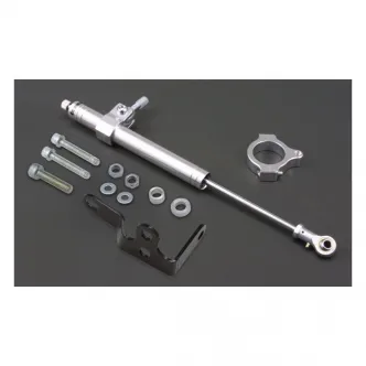 DOSS Steering Damper Kit in Silver Aluminium Finish For 2007-2020 Most XL Models (ARM410059)